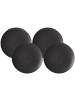 4er Set Speiseteller Kitwe in Schwarz ø 28 cm