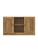 en.casa Sideboard Spøttrup in Braun (B)120cm (T)30.5cm (H)70cm