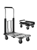 HOMCOM Sackkarre-71,5L x 42B x 95H cm-Silber+Schwarz