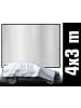 AMANKA Schattennetz Sonnensegel Alu 3x4m silber