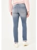 Paddock's 5-Pocket Jeans LIA in light grey used moustache