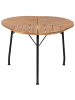 Beliani Gartentisch VARENNA in Braun/Schwarz - (W) 103 x (H) 74 x (L) 106 cm