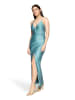 Vera Mont Abendkleid im Glitzer-Look in Mint/Silver