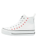 British Knights Sneaker Kaya mid in weiss/rote herzen