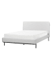 Beliani 2-tlg Doppelbett CORIO in Grau/Schwarz