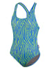 BECO the world of aquasports Badeanzug Zebra Vibes in blau-grün