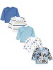 TupTam Baby Jungen Langarm Wickelshirt 5er Set in orange