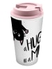 Geda Labels Coffee to go Becher Hug in a mug in Rosa - 400ml