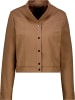 monari Verkürzte Trench Jacke aus feinem Material in mocca