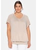 sheego T-Shirt in beige