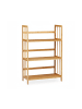 relaxdays Standregal in Natur-Braun - (B)55 x (H)88 x (T)26 cm