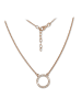 SilberDream 925 Silber vergoldet (Roségold 333) Damen SilberDream Kette ca. 42cm - 46,5cm