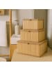 BOXIMO Verschließbare Körbe in braun