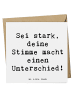 Mr. & Mrs. Panda Klappkarte Spruch Deine Stimme zählt mit Spruch in Weiß
