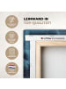 OnlyWow Leinwand Bilder Dunkelblau