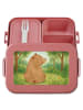 Mr. & Mrs. Panda MEPAL Bentobox Bär Schulterblick Design ohne Sp... in Rot Pastell