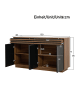 ABRIHOME Sideboard mit Viel Stauraum in Braun - 150 x 40 x 85 cm