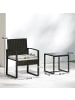 Outsunny Rattan Bistroset,55cm x 58cm x 76cm,weiß