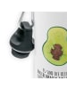 Mr. & Mrs. Panda Trinkflasche Avocado Kern mit Spruch in Weiß