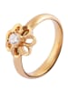 Adeliás Damen Ring aus Edelstahl in gold