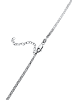 KUZZOI Halskette 925 Sterling Silber in Grau