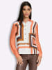 Heine Druckbluse in cognac-schoko-bedruckt