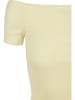 Urban Classics Urban Classics Damen Ladies Off Shoulder Rib Tee in softyellow