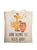 Mr. & Mrs. Panda Tote Bag Djembe Freude mit Spruch in Creme