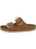 Birkenstock Sandale Arizona Big Buckle geöltes Nubukleder schmal in braun