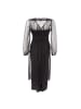 Lardini Schwarz Nylon Casual Kleid
