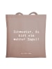 Mr. & Mrs. Panda canvas tasche Spruch Schwester Engel mit Spruch in Braun Pastell