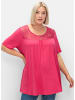sheego Longshirt in sorbet pink