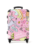 NoBoringSuitCases Suitcase, Koffer, Reisekoffer Wunderland rosa