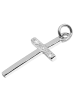 Adeliás Damen Anhänger – Kreuz Kreuzanhänger aus 925 Silber mit Zirkonia in silber