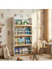 COSTWAY Bücherregal Kinder in Hausform 61 x 15 x 130 cm in Weiß