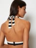 Marc O'Polo Triangel-Bikini-Top Ystad (Fine MOP Stripe) in Schwarz-Weiss
