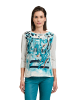 Betty Barclay Blusenshirt mit Aufdruck in Beige/Petrol