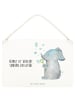 Mr. & Mrs. Panda Dekoschild Elefant Seifenblasen mit Spruch in Transparent