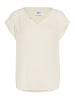 SAINT TROPEZ Kurzarm-Bluse BrianaSZ Gerade Passform in Ice
