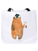 Mr. & Mrs. Panda Totebag Bär Prüfung ohne Spruch in Weiß