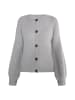 DreiMaster Damen Strickjacke in Grau Melange