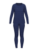 Tom Tailor Pyjama-Set Waves in blau-dunkel-Allover