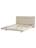Beliani Doppelbett SOULISSE in Beige/Schwarz - (W) 178 x (H) 93 x (L) 222 cm