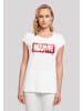 F4NT4STIC T-Shirt Marvel Logo in weiß