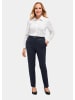 GOLDNER Bequeme Hose LOUISA COMFORT+ mit Bügelfalte in marine