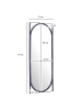 KADIMA DESIGN Wandspiegel 37x91 cm Metall Design Hängespiegel , Eisen