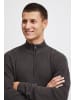 BLEND Troyer BHCodford half-zipp pullover 20714337  Schicker Pullover mit Reißverschlusskragen in Grau