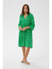Kaffe Kleid KAellen A-shape in Bright Green Chalk Flower