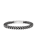 Breil Armband shackle silber, schwarz