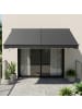 SONGMICS Gelenkarmmarkise Sheld in Grau - (B)250 x (H)1 x (T)300 cm